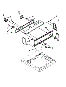 Control Panel parts for Kenmore Washer 110.92572110 (11092572110, 110 92572110) from AppliancePartsPros.com