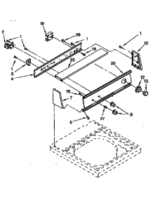 Control Panel Parts parts for Kenmore Washer 110.92572800 (11092572800, 110 92572800) from AppliancePartsPros.com