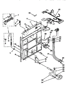 Rear Panel parts for Kenmore Washer 110.92573000 (11092573000, 110 92573000) from AppliancePartsPros.com