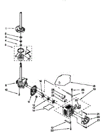 Brake,Clutch,Gearcase,Motor&Pump parts for Kenmore Washer 110.92573000 (11092573000, 110 92573000) from AppliancePartsPros.com