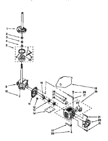 Motor And Pump parts for Kenmore Washer 110.92573010 (11092573010, 110 92573010) from AppliancePartsPros.com