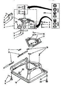 Machine Base parts for Kenmore Washer 110.92573010 (11092573010, 110 92573010) from AppliancePartsPros.com