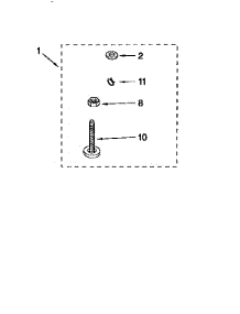 Miscellaneous parts for Kenmore Washer 110.92573010 (11092573010, 110 92573010) from AppliancePartsPros.com