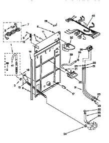 Rear Panel parts for Kenmore Washer 110.92573010 (11092573010, 110 92573010) from AppliancePartsPros.com
