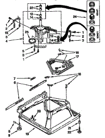 Machine Base Parts parts for Kenmore Washer 110.92573800 (11092573800, 110 92573800) from AppliancePartsPros.com