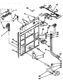 Rear Panel Parts parts for Kenmore Washer 110.92573800 (11092573800, 110 92573800) from AppliancePartsPros.com