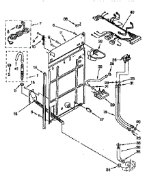 Rear Panel parts for Kenmore Washer 110.92573810 (11092573810, 110 92573810) from AppliancePartsPros.com