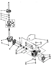 Brake, Clutch, Gearcase, Motor And Pump Parts parts for Kenmore Washer 110.92574800 (11092574800, 110 92574800) from AppliancePartsPros.com