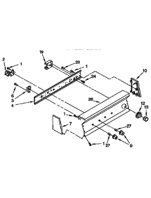 Control Panel Parts parts for Kenmore Washer 110.92574800 (11092574800, 110 92574800) from AppliancePartsPros.com