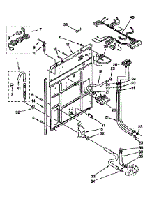 Rear Panel parts for Kenmore Washer 110.92575100 (11092575100, 110 92575100) from AppliancePartsPros.com