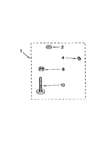 Miscellaneous parts for Kenmore Washer 110.92575100 (11092575100, 110 92575100) from AppliancePartsPros.com