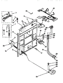 Rear Panel parts for Kenmore Washer 110.92575110 (11092575110, 110 92575110) from AppliancePartsPros.com