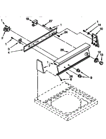 Console Parts parts for Kenmore Washer 110.92577200 (11092577200, 110 92577200) from AppliancePartsPros.com