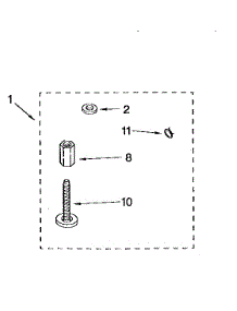 Miscellaneous parts for Kenmore Washer 110.92577210 (11092577210, 110 92577210) from AppliancePartsPros.com