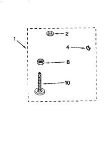 Miscellaneous parts for Kenmore Washer 110.92578200 (11092578200, 110 92578200) from AppliancePartsPros.com
