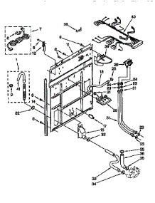 Rear Panel parts for Kenmore Washer 110.92578200 (11092578200, 110 92578200) from AppliancePartsPros.com