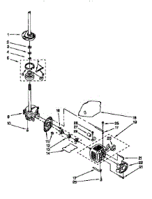 Brake,Clutch,Gearcase,Motor&Pump parts for Kenmore Washer 110.92578200 (11092578200, 110 92578200) from AppliancePartsPros.com