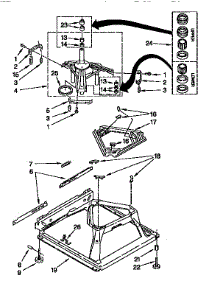 Machine Base parts for Kenmore Washer 110.92578210 (11092578210, 110 92578210) from AppliancePartsPros.com