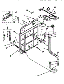 Rear Panel parts for Kenmore Washer 110.92578410 (11092578410, 110 92578410) from AppliancePartsPros.com