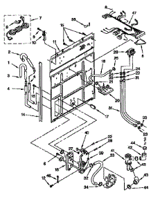 Rear Panel Parts parts for Kenmore Washer 110.92579800 (11092579800, 110 92579800) from AppliancePartsPros.com