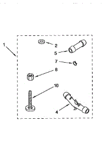 Miscellaneous parts for Kenmore Washer 110.92579810 (11092579810, 110 92579810) from AppliancePartsPros.com