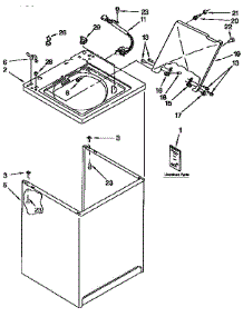 Top And Cabinet parts for Kenmore Washer 110.92580610 (11092580610, 110 92580610) from AppliancePartsPros.com