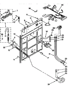 Rear Panel parts for Kenmore Washer 110.92580610 (11092580610, 110 92580610) from AppliancePartsPros.com