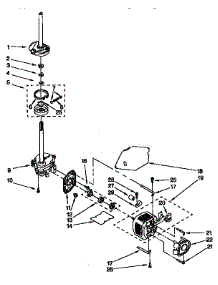 Brake, Clutch, Gearcase, Motor And Pump Parts parts for Kenmore Washer 110.92580800 (11092580800, 110 92580800) from AppliancePartsPros.com