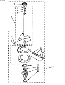 Brake And Drive Tube parts for Kenmore Washer 110.92580900 (11092580900, 110 92580900) from AppliancePartsPros.com