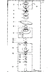 Basket Drive & Brake Parts parts for Kenmore Washer Dryer Combo 110.88495110 (11088495110, 110 88495110) from AppliancePartsPros.com
