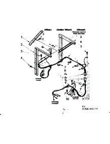 Dryer Supports & Washer Cabinet Harness Parts parts for Kenmore Washer Dryer Combo 110.88495110 (11088495110, 110 88495110) from AppliancePartsPros.com