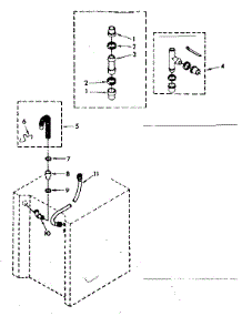Washer Water System Parts parts for Kenmore Washer Dryer Combo 110.88495120 (11088495120, 110 88495120) from AppliancePartsPros.com