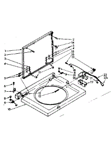Washer Top And Lid Parts parts for Kenmore Washer Dryer Combo 110.88495120 (11088495120, 110 88495120) from AppliancePartsPros.com