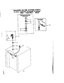 Washer Water System Parts parts for Kenmore Washer Dryer Combo 110.88495600 (11088495600, 110 88495600) from AppliancePartsPros.com