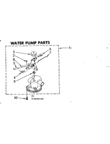 Water Pump Parts parts for Kenmore Washer Dryer Combo 110.88495800 (11088495800, 110 88495800) from AppliancePartsPros.com