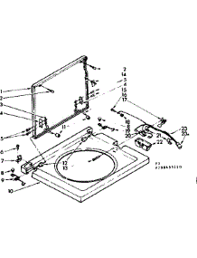 Top And Lid Parts parts for Kenmore Washer Dryer Combo 110.88495810 (11088495810, 110 88495810) from AppliancePartsPros.com