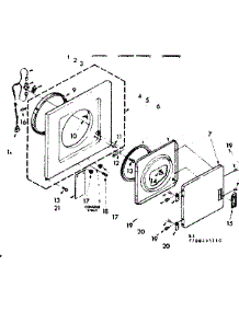 Front Panel And Door Parts parts for Kenmore Washer Dryer Combo 110.88495810 (11088495810, 110 88495810) from AppliancePartsPros.com