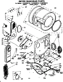 Bulkhead Parts parts for Kenmore Washer Dryer Combo 110.88495810 (11088495810, 110 88495810) from AppliancePartsPros.com