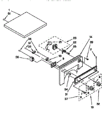 Top And Console parts for Kenmore Dryer 110.88519100 (11088519100, 110 88519100) from AppliancePartsPros.com