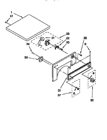 Top And Console parts for Kenmore Dryer 110.88570100 (11088570100, 110 88570100) from AppliancePartsPros.com