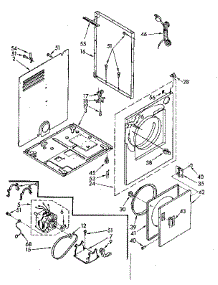 Cabinet Parts parts for Kenmore Dryer 110.88670300 (11088670300, 110 88670300) from AppliancePartsPros.com
