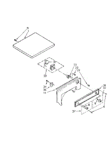 Top And Console Parts parts for Kenmore Dryer 110.88670300 (11088670300, 110 88670300) from AppliancePartsPros.com