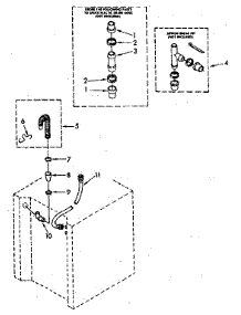 Washer Water System parts for Kenmore Washer Dryer Combo 110.88675100 (11088675100, 110 88675100) from AppliancePartsPros.com