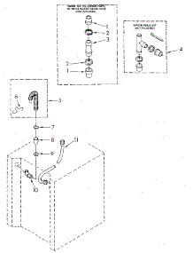 Washer Water System parts for Kenmore Washer Dryer Combo 110.88675110 (11088675110, 110 88675110) from AppliancePartsPros.com