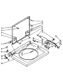 Washer Top And Lid parts for Kenmore Washer Dryer Combo 110.88675300 (11088675300, 110 88675300) from AppliancePartsPros.com