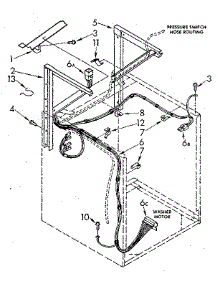 Dryer Supports And Washer Cabinet Harness parts for Kenmore Washer Dryer Combo 110.88675600 (11088675600, 110 88675600) from AppliancePartsPros.com