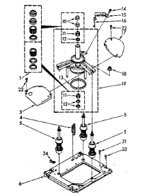 Machine Base parts for Kenmore Washer Dryer Combo 110.88675700 (11088675700, 110 88675700) from AppliancePartsPros.com