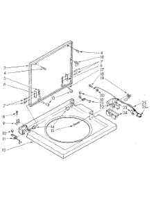 Washer Top And Lid parts for Kenmore Washer Dryer Combo 110.88675810 (11088675810, 110 88675810) from AppliancePartsPros.com