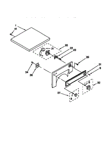 Top And Console parts for Kenmore Dryer 110.88722891 (11088722891, 110 88722891) from AppliancePartsPros.com