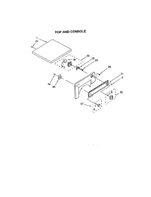 Top And Console parts for Kenmore Dryer 110.88724892 (11088724892, 110 88724892) from AppliancePartsPros.com
